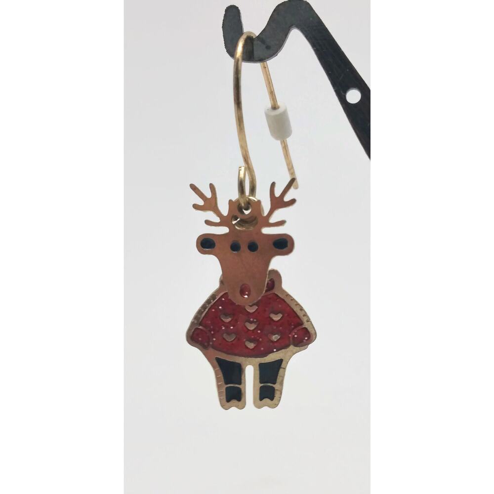 Rudolph The Red Nosed Reindeer Articulated Earrings